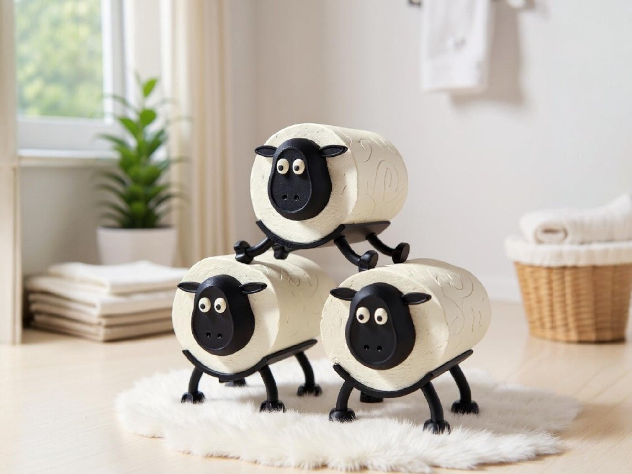 The Original Sheep Toilet Roll Holder