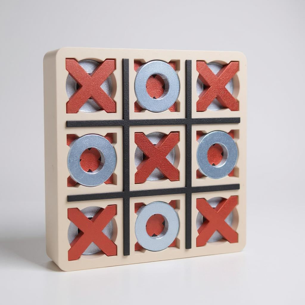 Stackable 0s & Xs Game – Minimalist Tic Tac Toe | 3D Printed Strategy Toy | Push-Fit Design
