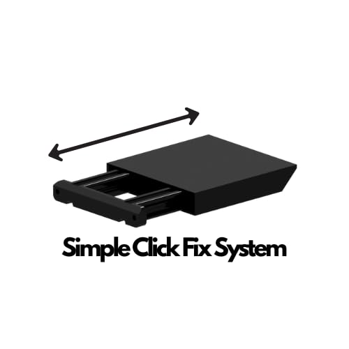 Triformia Pack of 3 Small Floating Shelves - 3D Printed, Eco Friendly Wall Shelves with Built-In Spirit Level, Fixings Included, Slide and Click Mechanism, Made in the UK