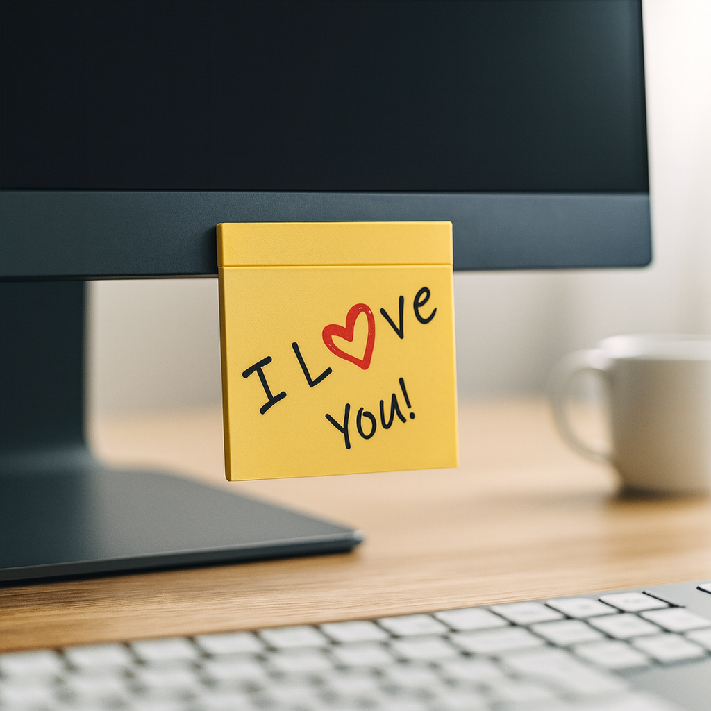 Permanent Love Note – Reusable Magnetic Message Plaque | Eco-Friendly & UK Made