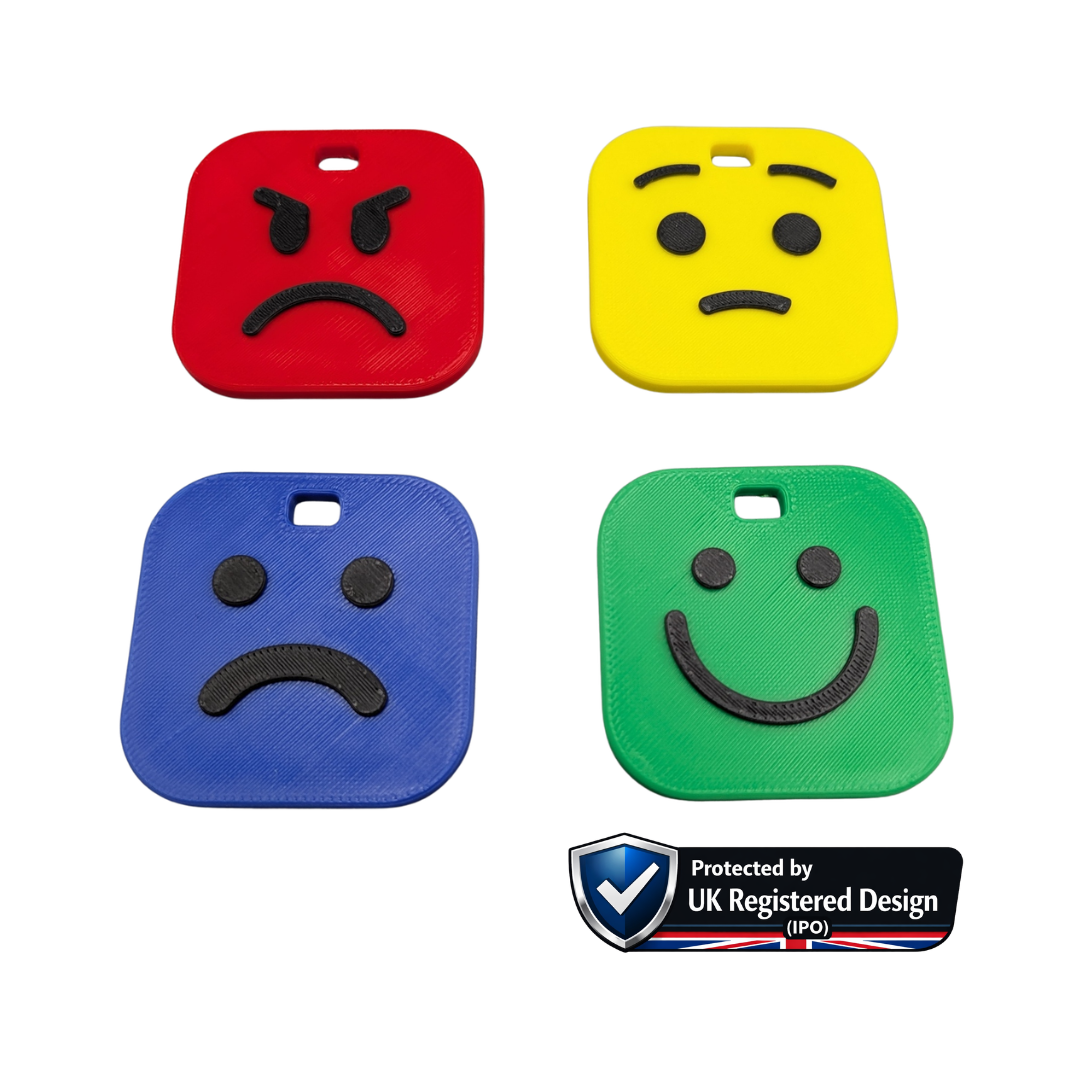 Emotion Keyring Set – Feelings Communication Tool (SEN, Autism & ADHD)
