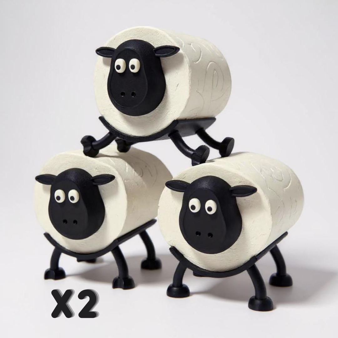Sheep Toilet Roll Holder – 3D Printed Trio | Funny Bathroom Gift | Made in UK