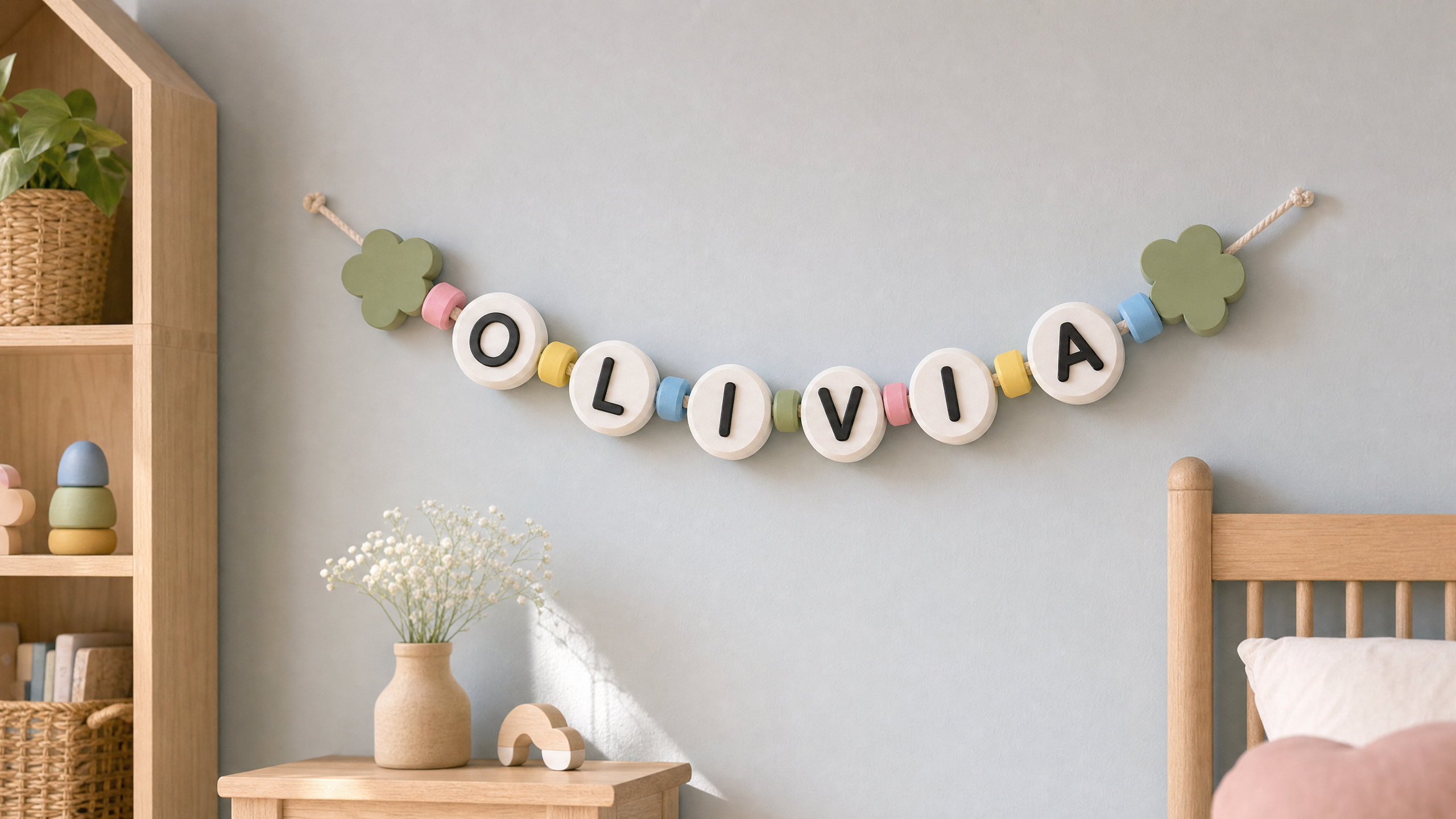 Personalised Name Garland | Nursery & Kids Room Decor