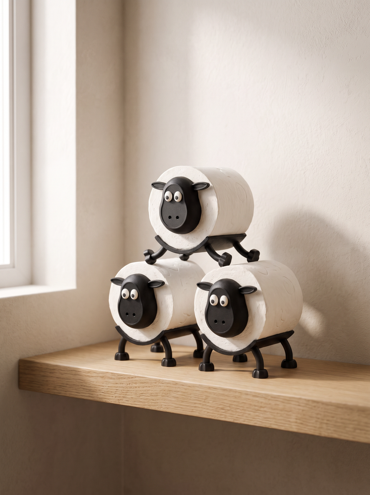 Sheep toilet roll holder